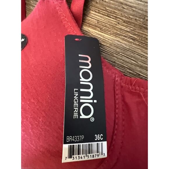 Mamia Lingerie Underwire Lined T-shirt Bra NWT Size 36C Style BR4337P - Picture 2 of 7